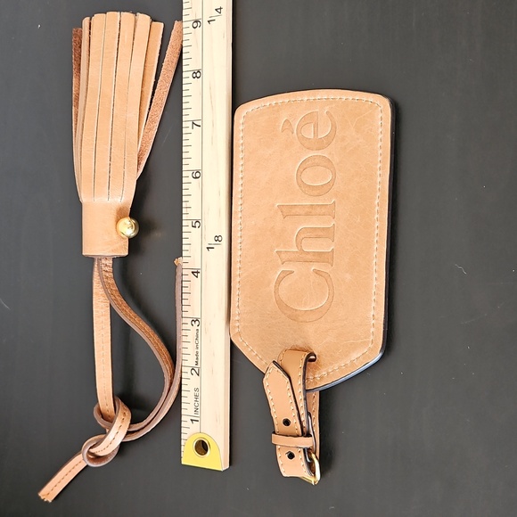 Chloe Luggage Tag & Tassel, Light Brown - Picture 7 of 14